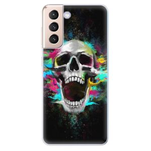 Odolné silikónové puzdro iSaprio - Skull in Colors - Samsung Galaxy S21