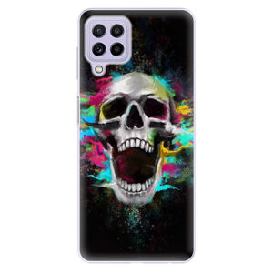 Odolné silikónové puzdro iSaprio - Skull in Colors - Samsung Galaxy A22