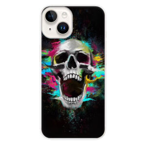 Odolné silikónové puzdro iSaprio - Skull in Colors - iPhone 15 Plus
