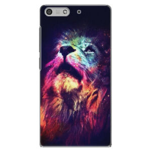 Plastové puzdro iSaprio - Lion in Colors - Huawei Ascend P7 Mini