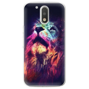 Plastové puzdro iSaprio - Lion in Colors - Lenovo Moto G4 / G4 Plus