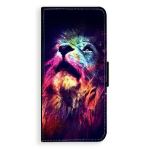 Flipové puzdro iSaprio - Lion in Colors - Samsung Galaxy A8 Plus