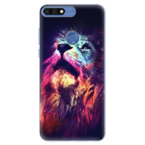 Silikónové puzdro iSaprio - Lion in Colors - Huawei Honor 7C