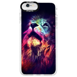 Silikónové púzdro Bumper iSaprio - Lion in Colors - iPhone 6/6S