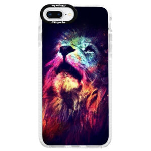 Silikónové púzdro Bumper iSaprio - Lion in Colors - iPhone 8 Plus