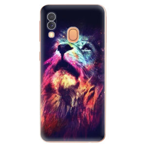 Odolné silikónové puzdro iSaprio - Lion in Colors - Samsung Galaxy A40