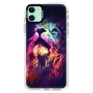 Silikónové puzdro Bumper iSaprio - Lion in Colors - iPhone 11