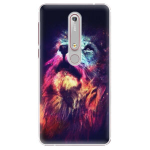 Plastové puzdro iSaprio - Lion in Colors - Nokia 6.1