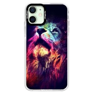 Silikónové puzdro Bumper iSaprio - Lion in Colors - iPhone 12 mini