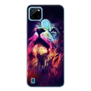 Odolné silikónové puzdro iSaprio - Lion in Colors - Realme C21Y / C25Y