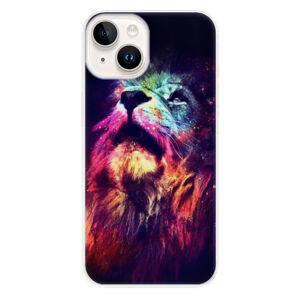 Odolné silikónové puzdro iSaprio - Lion in Colors - iPhone 15