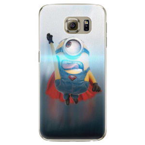 Plastové puzdro iSaprio - Mimons Superman 02 - Samsung Galaxy S6 Edge Plus