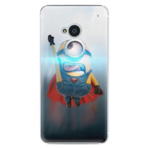 Plastové puzdro iSaprio - Mimons Superman 02 - HTC One M7