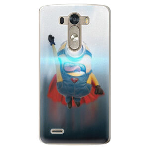 Plastové puzdro iSaprio - Mimons Superman 02 - LG G3 (D855)