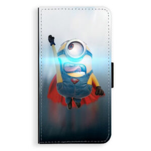 Flipové puzdro iSaprio - Mimons Superman 02 - Huawei P10 Plus