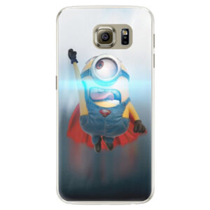 Silikónové puzdro iSaprio - Mimons Superman 02 - Samsung Galaxy S6 Edge