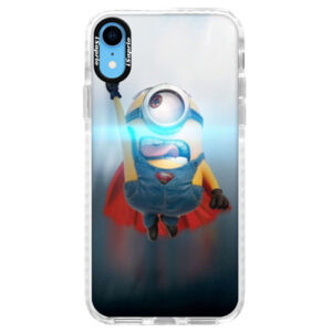 Silikónové púzdro Bumper iSaprio - Mimons Superman 02 - iPhone XR