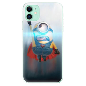 Odolné silikónové puzdro iSaprio - Mimons Superman 02 - iPhone 11