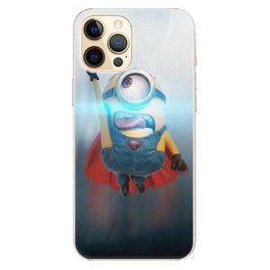 Plastové puzdro iSaprio - Mimons Superman 02 - iPhone 12 Pro