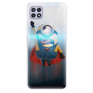 Odolné silikónové puzdro iSaprio - Mimons Superman 02 - Samsung Galaxy A22 5G