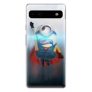 Odolné silikónové puzdro iSaprio - Mimons Superman 02 - Google Pixel 6a 5G