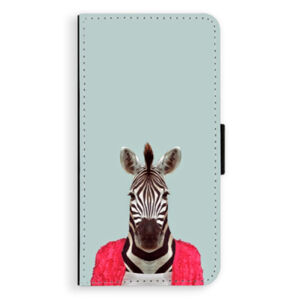 Flipové puzdro iSaprio - Zebra 01 - iPhone XS Max
