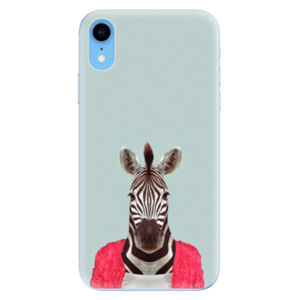 Odolné silikónové puzdro iSaprio - Zebra 01 - iPhone XR
