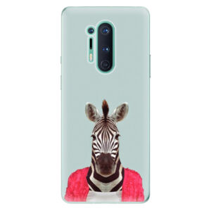 Odolné silikónové puzdro iSaprio - Zebra 01 - OnePlus 8 Pro