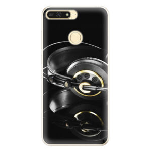 Silikónové puzdro iSaprio - Headphones 02 - Huawei Honor 7A
