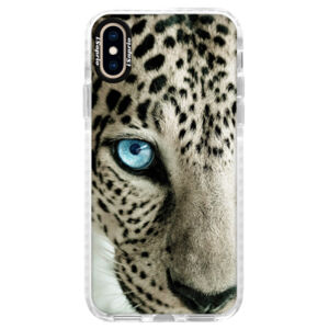 Silikónové púzdro Bumper iSaprio - White Panther - iPhone XS