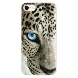 Odolné silikónové puzdro iSaprio - White Panther - iPhone 8
