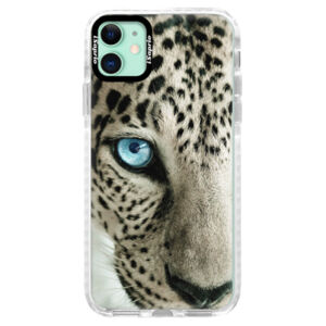 Silikónové puzdro Bumper iSaprio - White Panther - iPhone 11