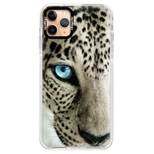 Silikónové puzdro Bumper iSaprio - White Panther - iPhone 11 Pro Max