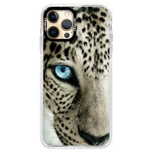 Silikónové puzdro Bumper iSaprio - White Panther - iPhone 12 Pro