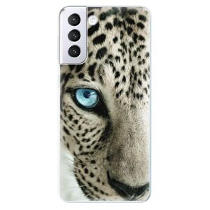 Odolné silikónové puzdro iSaprio - White Panther - Samsung Galaxy S21+