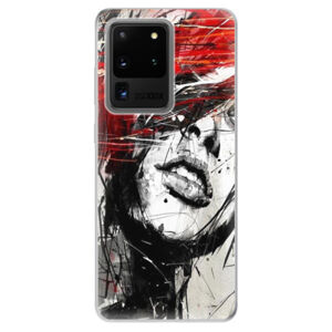 Odolné silikónové puzdro iSaprio - Sketch Face - Samsung Galaxy S20 Ultra