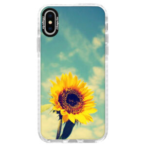 Silikónové púzdro Bumper iSaprio - Sunflower 01 - iPhone X