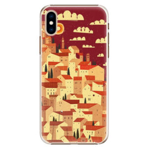 Plastové puzdro iSaprio - Mountain City - iPhone XS