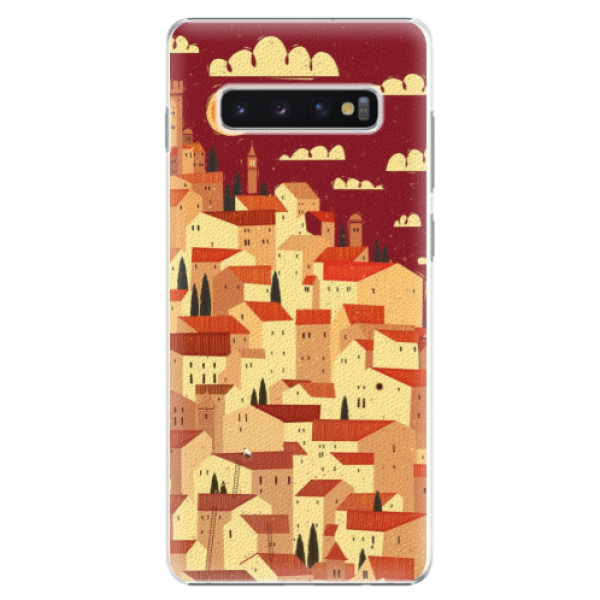 Plastové puzdro iSaprio - Mountain City - Samsung Galaxy S10+