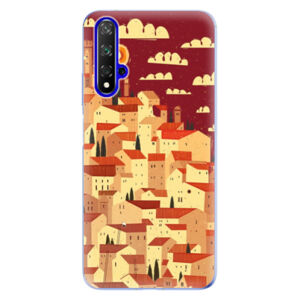 Odolné silikónové puzdro iSaprio - Mountain City - Huawei Honor 20
