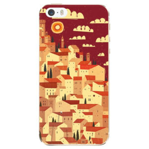 Odolné silikónové puzdro iSaprio - Mountain City - iPhone 5/5S/SE