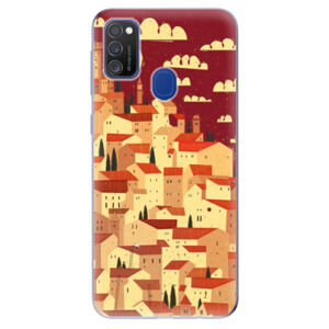 Odolné silikónové puzdro iSaprio - Mountain City - Samsung Galaxy M21