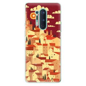 Odolné silikónové puzdro iSaprio - Mountain City - OnePlus 8 Pro