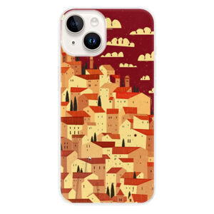 Odolné silikónové puzdro iSaprio - Mountain City - iPhone 15