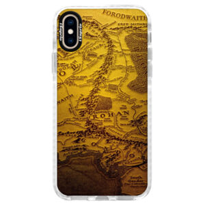 Silikónové púzdro Bumper iSaprio - Old Map - iPhone XS