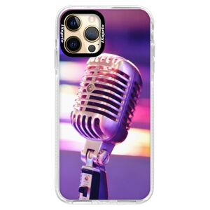 Silikónové puzdro Bumper iSaprio - Vintage Microphone - iPhone 12 Pro