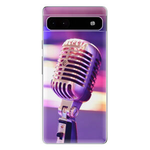 Odolné silikónové puzdro iSaprio - Vintage Microphone - Google Pixel 6a 5G