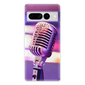 Odolné silikónové puzdro iSaprio - Vintage Microphone - Google Pixel 7 Pro 5G