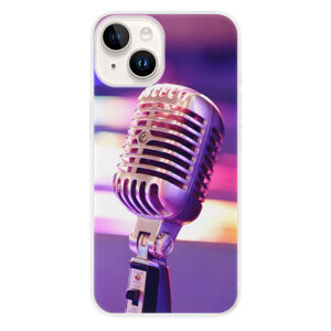 Odolné silikónové puzdro iSaprio - Vintage Microphone - iPhone 15 Plus