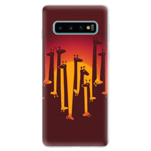 Odolné silikonové pouzdro iSaprio - Giraffe 01 - Samsung Galaxy S10